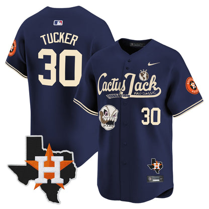 Kyle Tucker 30 Houston Astros Cactus Jack Foundation Fall Classic Limited Jersey - Men