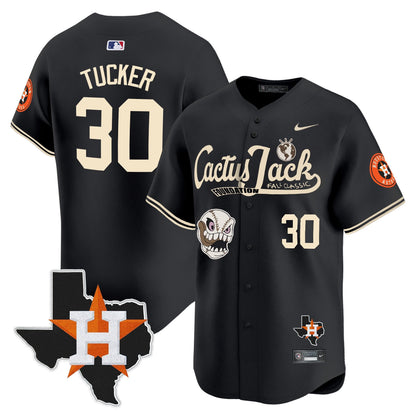 Kyle Tucker 30 Houston Astros Cactus Jack Foundation Fall Classic Limited Jersey - Men