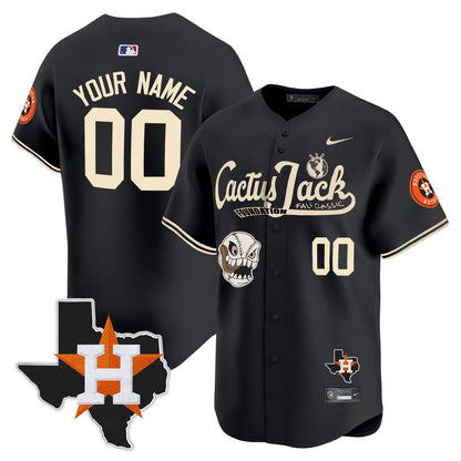 Houston Astros Cactus Jack Foundation Fall Classic Limited Jersey - Men, Customized