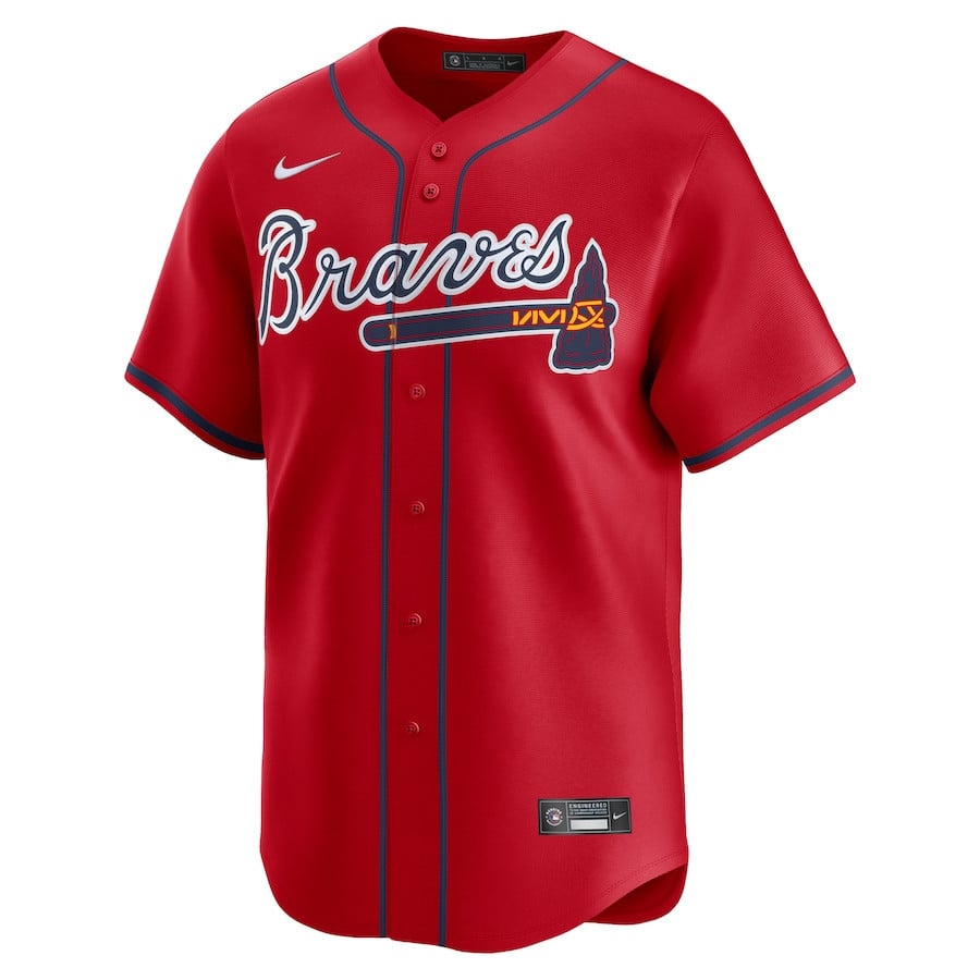 Atlanta Braves Alternate Limited Men Jersey - Red