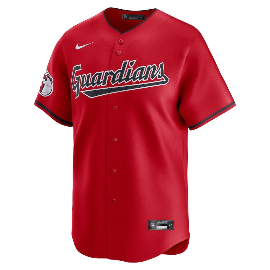 Cleveland Guardians Alternate Limited Custom Men Jersey - Red