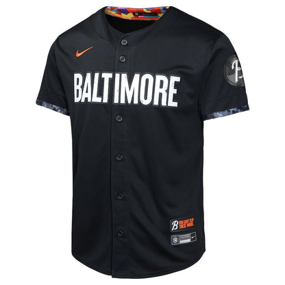 Adley Rutschman 35 Baltimore Orioles City Connect Limited YOUTH Jersey - Black