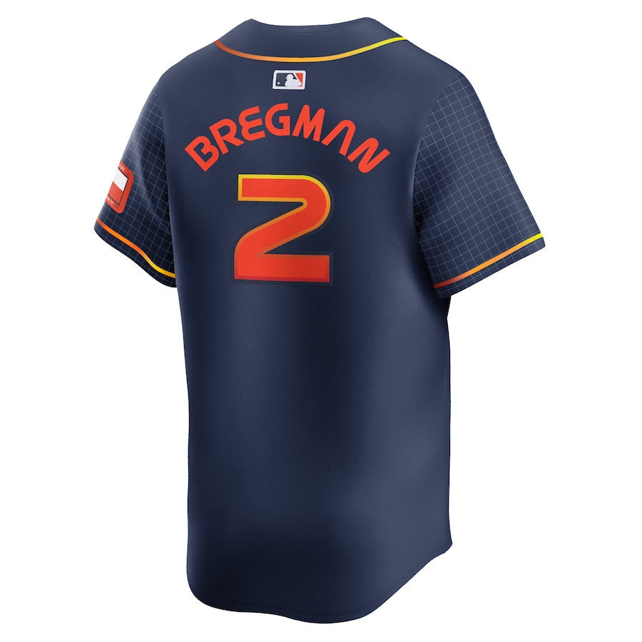 Alex Bregman 2 Houston Astros City Connect Limited Men Jersey - Navy