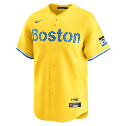 Boston Red Sox City Connect Limited Men Jersey - Gold