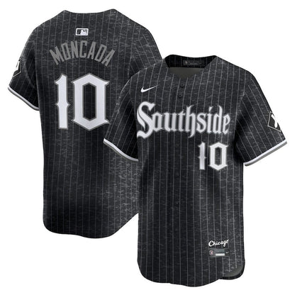 Yoán Moncada 10 Chicago White Sox City Connect Retired Men Jersey - Black