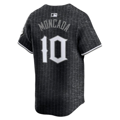 Yoán Moncada 10 Chicago White Sox City Connect Retired Men Jersey - Black