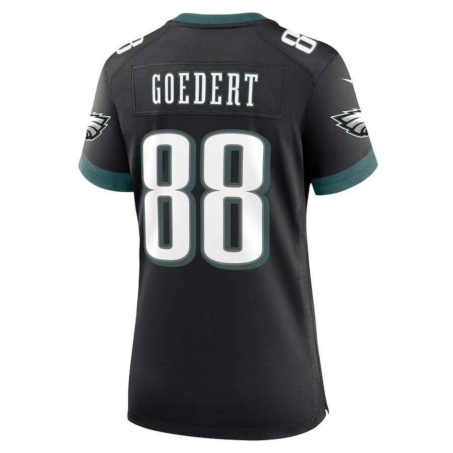 Dallas Goedert 88 Philadelphia Eagles Alternate Game Women Jersey - Black