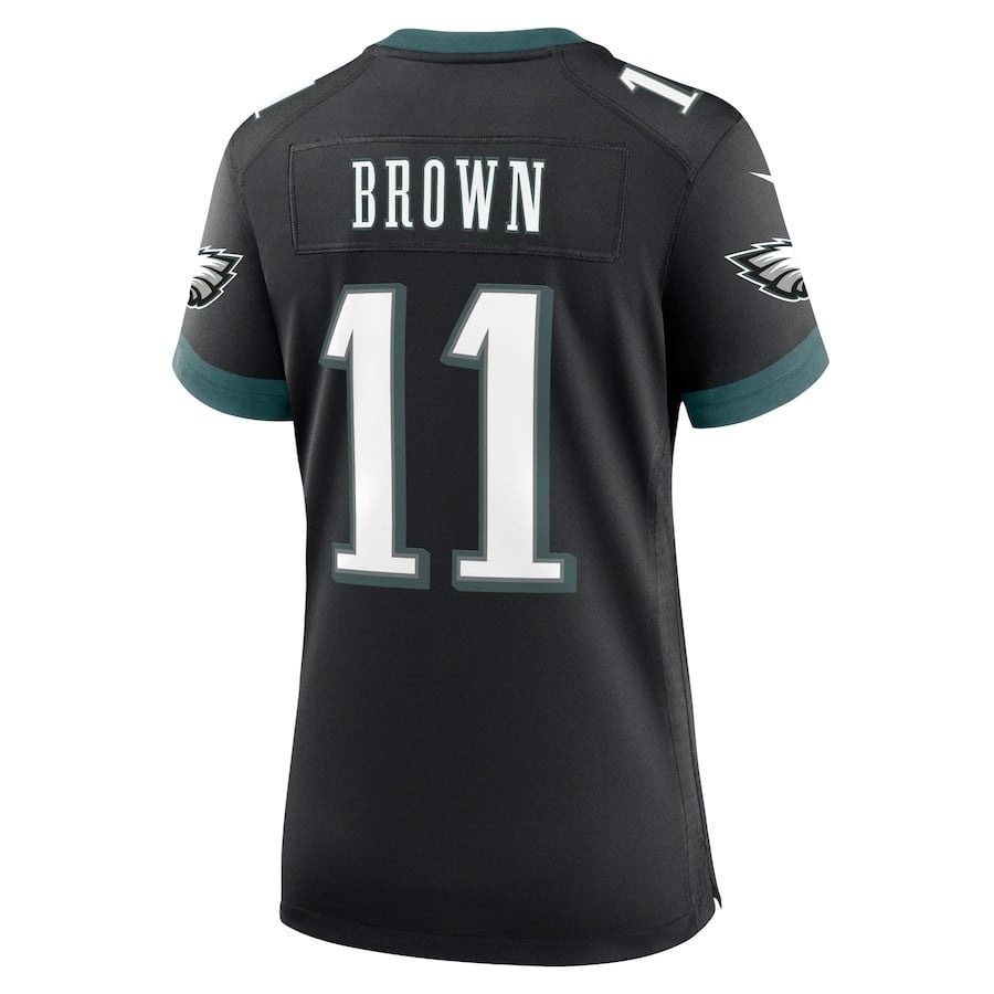 A.J. Brown 11 Philadelphia Eagles Alternate Game Women Jersey - Black