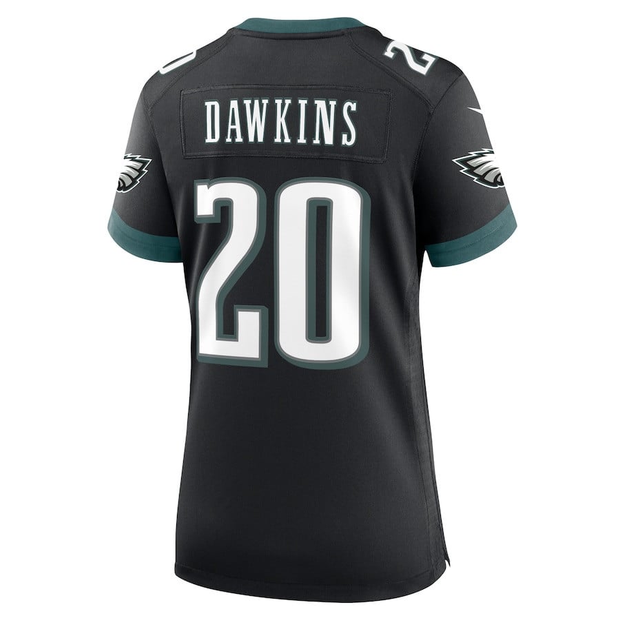 Brian Dawkins 20 Philadelphia Eagles Alternate Game Women Jersey - Black