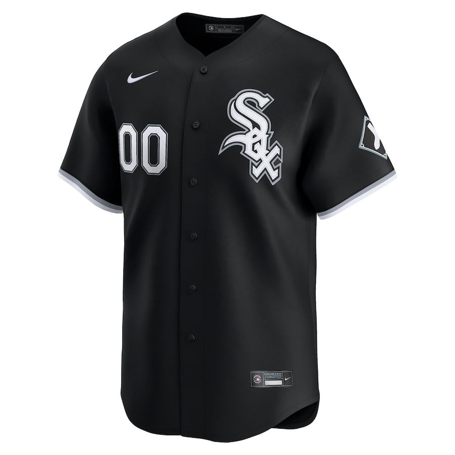 Chicago White Sox Alternate Limited Custom Men Jersey - Black