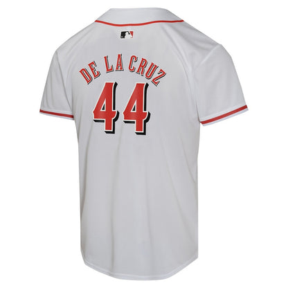 Elly De La Cruz 44 Cincinnati Reds Home Game Player YOUTH Jersey - White