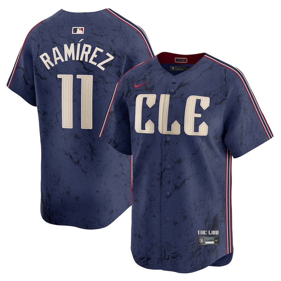 José Ramírez 11 Cleveland Guardians 2024 City Connect Limited Men Jersey - Navy