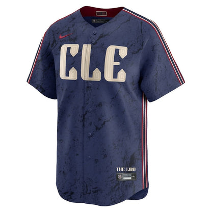Shane Bieber 57 Cleveland Guardians 2024 City Connect Limited Men Jersey - Navy