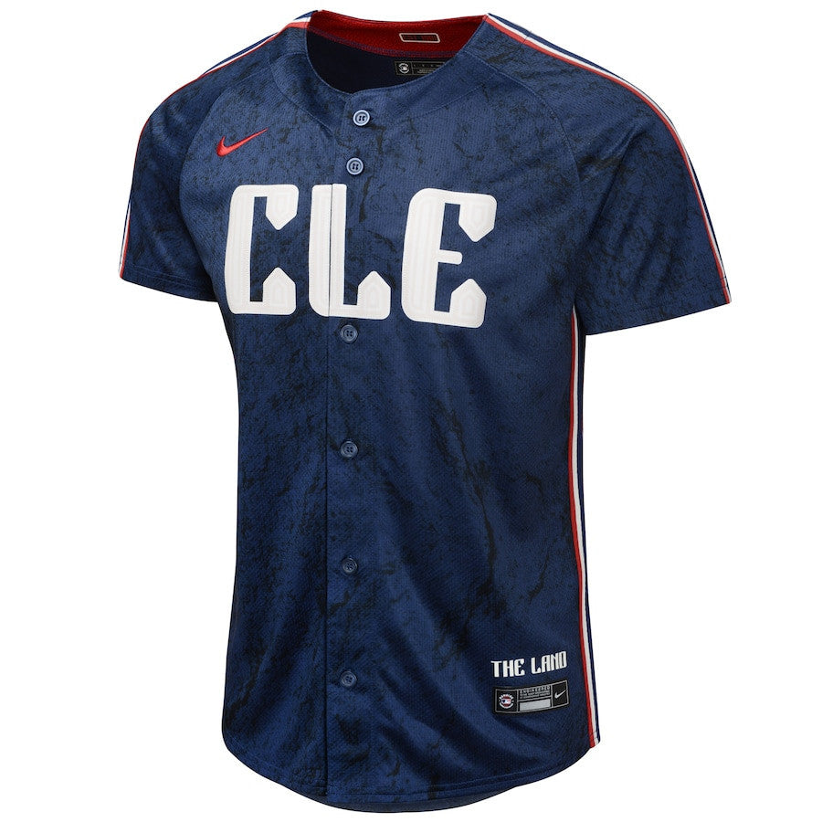 Shane Bieber 57 Cleveland Guardians 2024 City Connect Limited YOUTH Jersey - Navy