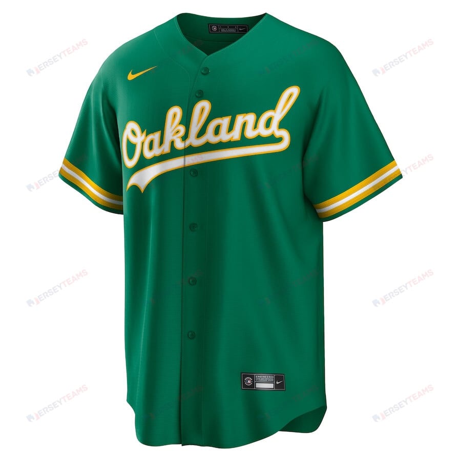 JJ Bleday 33 Oakland Athletics Alternate Team Men Jersey - Kelly Green