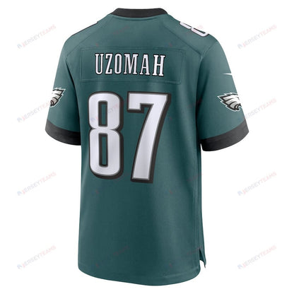 C.J. Uzomah 87 Philadelphia Eagles Team Game Men Jersey - Midnight Green