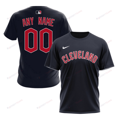 Cleveland Guardians 2024/25 Alternate Kits Custom AOP T-Shirt - Navy