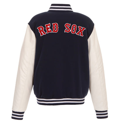 Boston Red Sox Reversible Fleece Full-Snap Jacket - Men's Navy