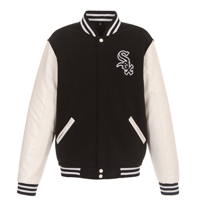 Chicago White Sox Reversible Fleece Full-Snap Jacket - Men's Black