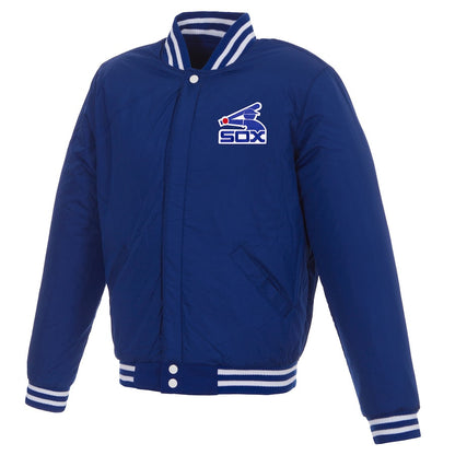 Chicago White Sox Reversible Fleece Full-Snap Jacket - Men's Royal