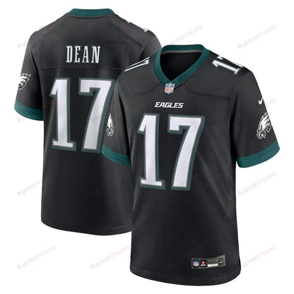Nakobe Dean 17 Philadelphia Eagles Alternate Game Men Jersey - Black