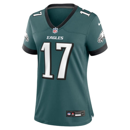 Nakobe Dean 17 Philadelphia Eagles Women's Team Game Jersey - Midnight Green