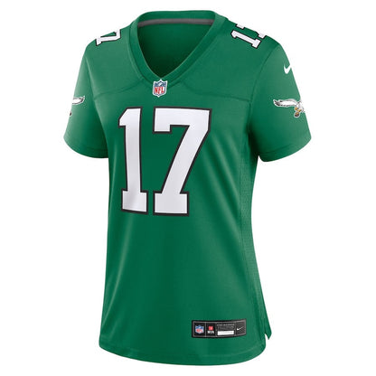 Nakobe Dean 17 Philadelphia Eagles Women's Alternate Game Jersey - Kelly Green