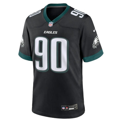 Jordan Davis 90 Philadelphia Eagles Alternate Game Men Jersey - Black