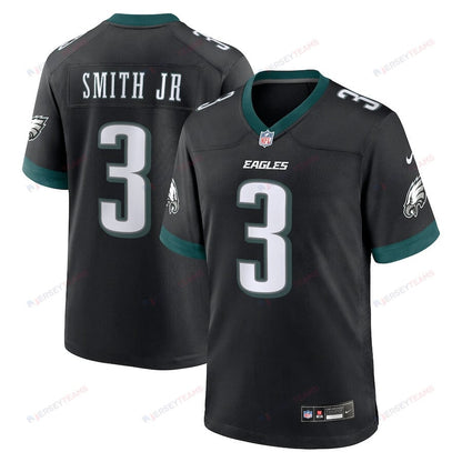 Nolan Smith 3 Philadelphia Eagles Alternate Game Men Jersey - Black