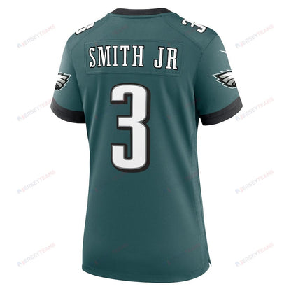 Nolan Smith 3 Philadelphia Eagles Women's Team Game Jersey - Midnight Green