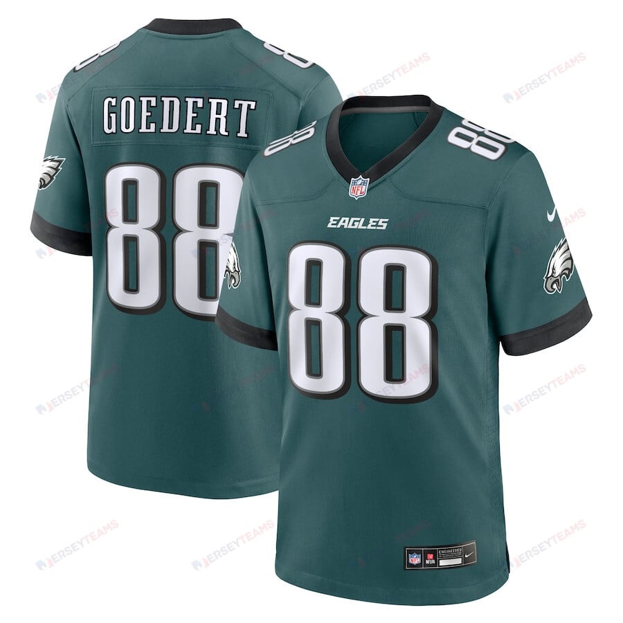 Dallas Goedert 88 Philadelphia Eagles Team Game Men Jersey - Midnight Green