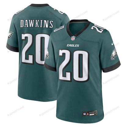 Brian Dawkins 20 Philadelphia Eagles Team Game Men Jersey - Midnight Green