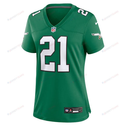 Eric Allen 21 Philadelphia Eagles Women's Alternate Game Jersey - Kelly Green