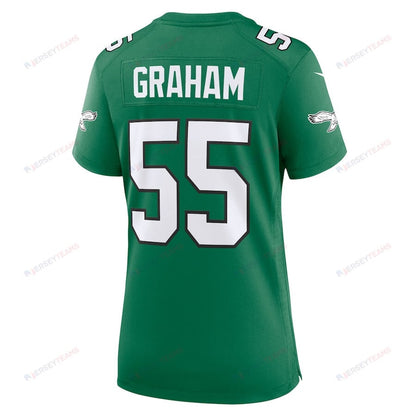 Brandon Graham 55 Philadelphia Eagles Women's Alternate Game Jersey - Kelly Green