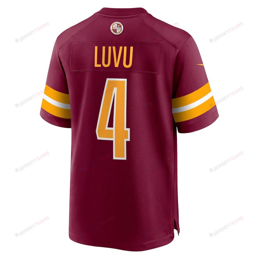Frankie Luvu 4 Washington Commanders Game Men Jersey - Burgundy