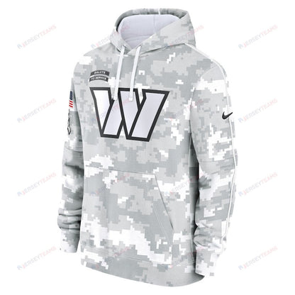 Washington Commanders 2024 Salute to Service Club Fleece Pullover Men Hoodie - Arctic Camo