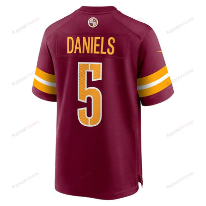 Jayden Daniels 5 Washington Commanders Game Men Jersey - Burgundy