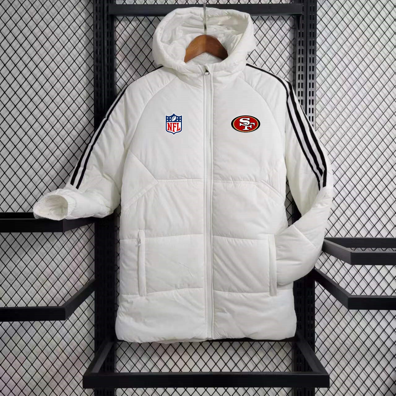San Francisco 49ers Puffer Coat Down Jacket - White