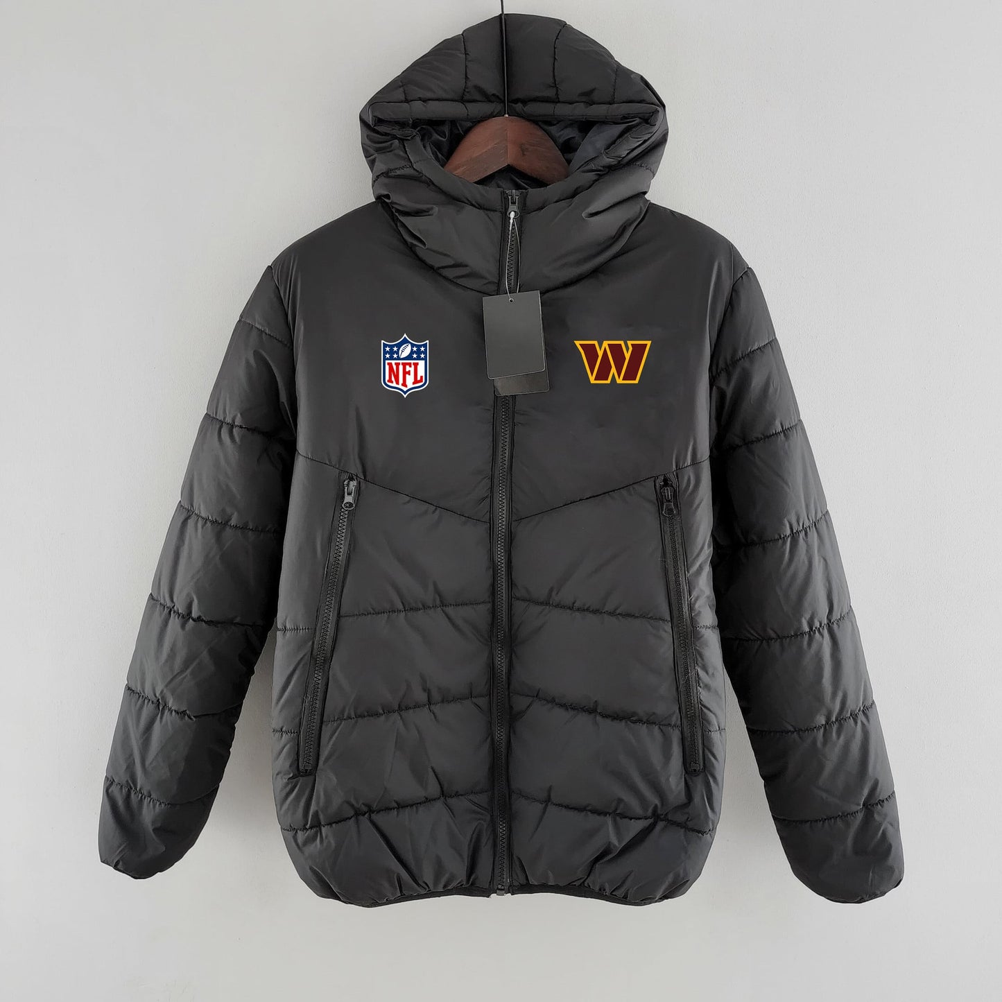Washington Commanders Hooded Coat Down Jacket - Black