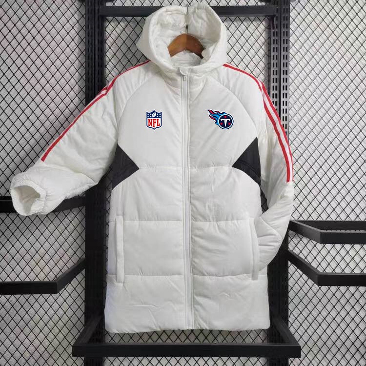 Tennessee Titans Hooded Coat Down Jacket - White