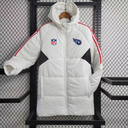 Tennessee Titans Hooded Coat Down Jacket - White