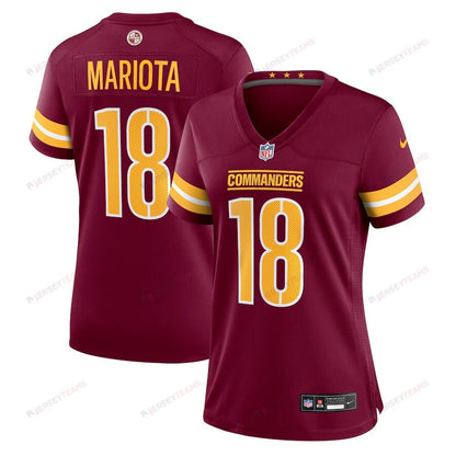 Marcus Mariota 18 Washington Commanders Women's Game Jersey - Burgundy