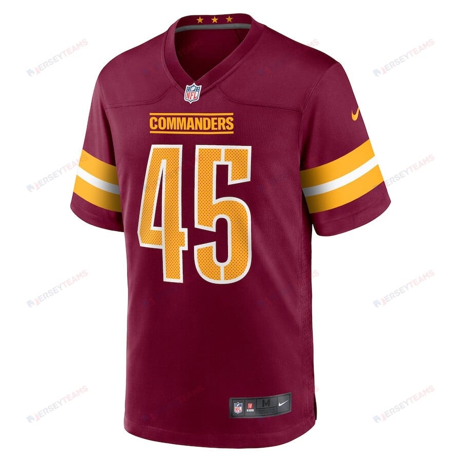 Dominique Hampton 45 Washington Commanders Game Men Jersey - Burgundy