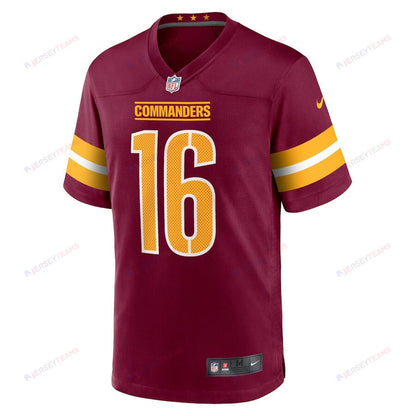 Jeff Driskel 16 Washington Commanders Game Men Jersey - Burgundy