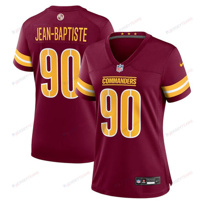 Javontae Jean-Baptiste 90 Washington Commanders Women's Game Jersey - Burgundy