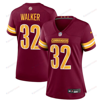 Mykal Walker 32 Washington Commanders Women's Game Jersey - Burgundy