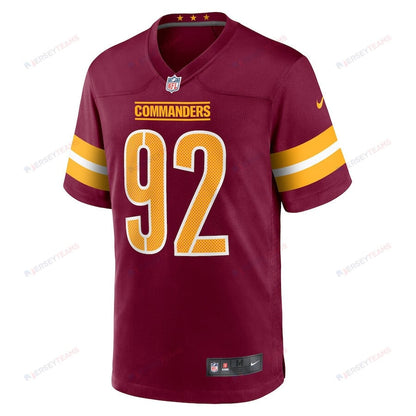 Dorance Armstrong 92 Washington Commanders Game Men Jersey - Burgundy
