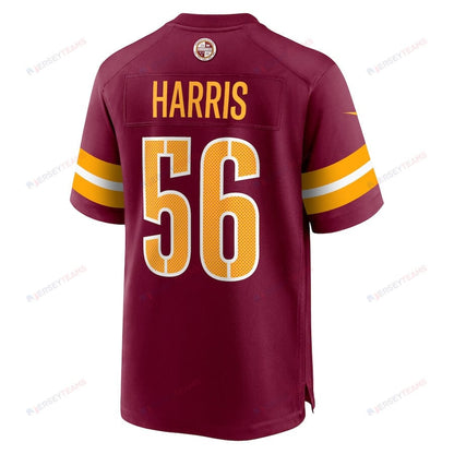 Jalen Harris 56 Washington Commanders Game Men Jersey - Burgundy