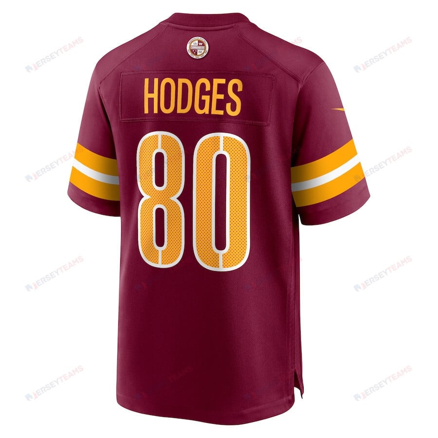 Curtis Hodges 80 Washington Commanders Game Men Jersey - Burgundy