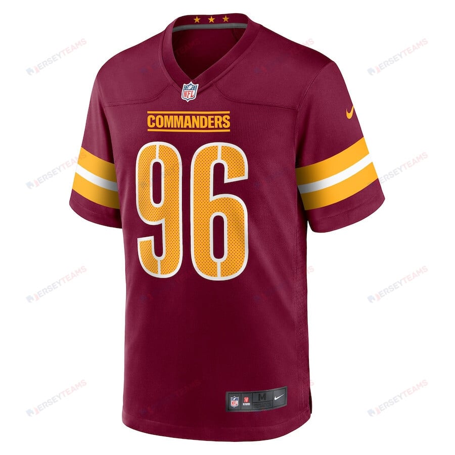 James Smith-Williams 96 Washington Commanders Game Men Jersey - Burgundy